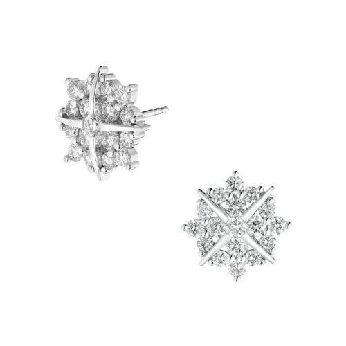 1.56ctw 14K White Gold Lab Grown Diamond Stud Earrings MZ10596 - Picture 2 of 7