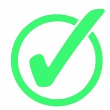 Check Mark Self Ink Rubber Stamp Green Ink Trodat 46019 Check Mark