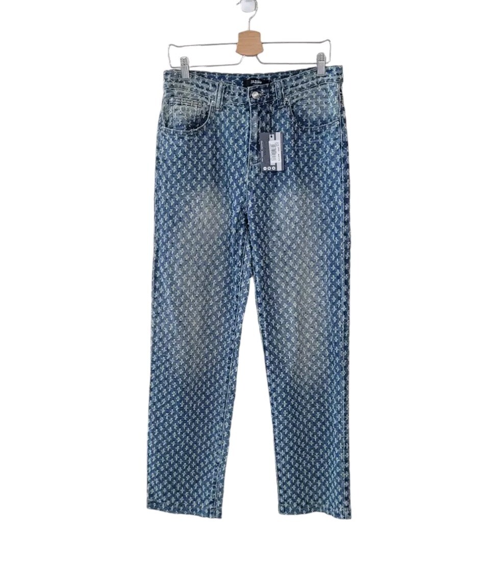 New JADED LONDON W32 Blue Distressed Pull Texture Skate New JADED LONDON W32 Blue Distressed Pull Texture Skate