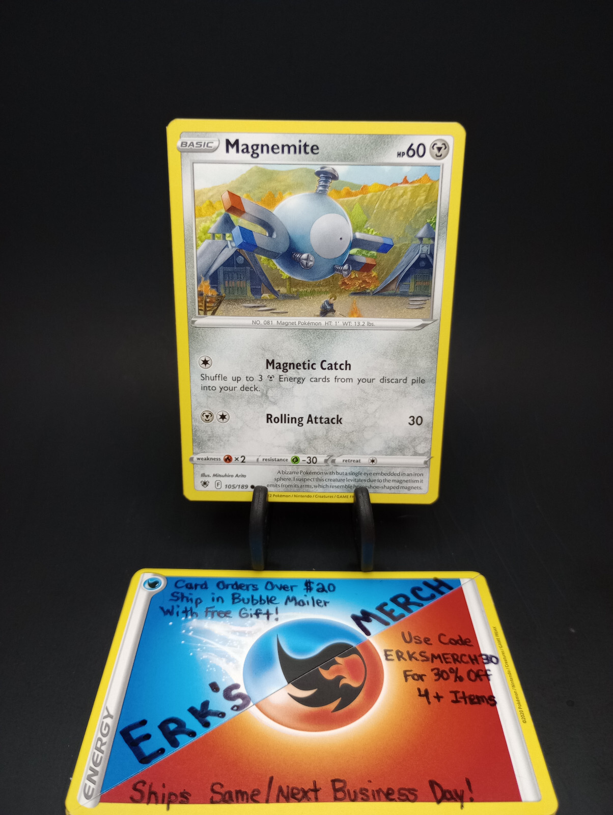 Magnemite 105/189 Astral Radiance Regular Common Pokemon Card 