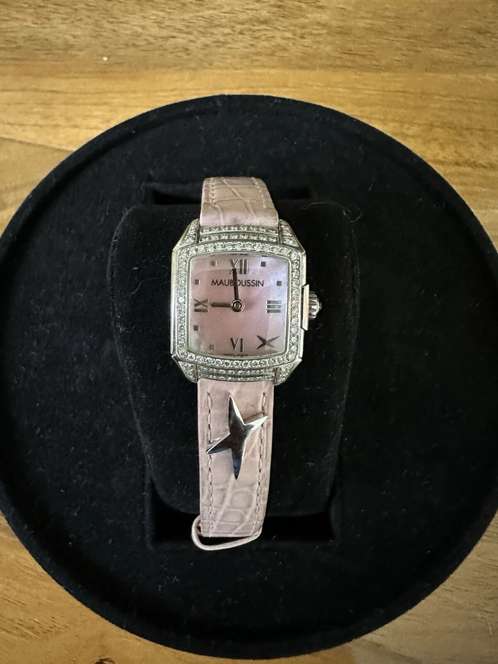 NUEVO RELOJ MAUBOUSSIN DELICADO DIAMANTE R.908 46 DIAMANTES Foto 2 de 4
