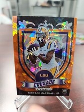 Terrace Marshall Jr. 2021 Prizm Draft Picks ORANGE ICE CRUSADE RC card #180 LSU 