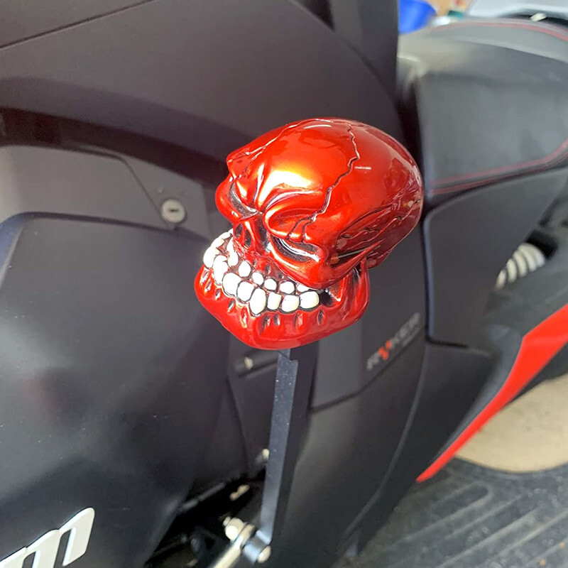 【新品未使用】DAMNGOOD!! SKULL HANDLE SC25 BK Custom Tuning Skull Shifter Gear Shift Knob FOR Can-Am Ryker 600