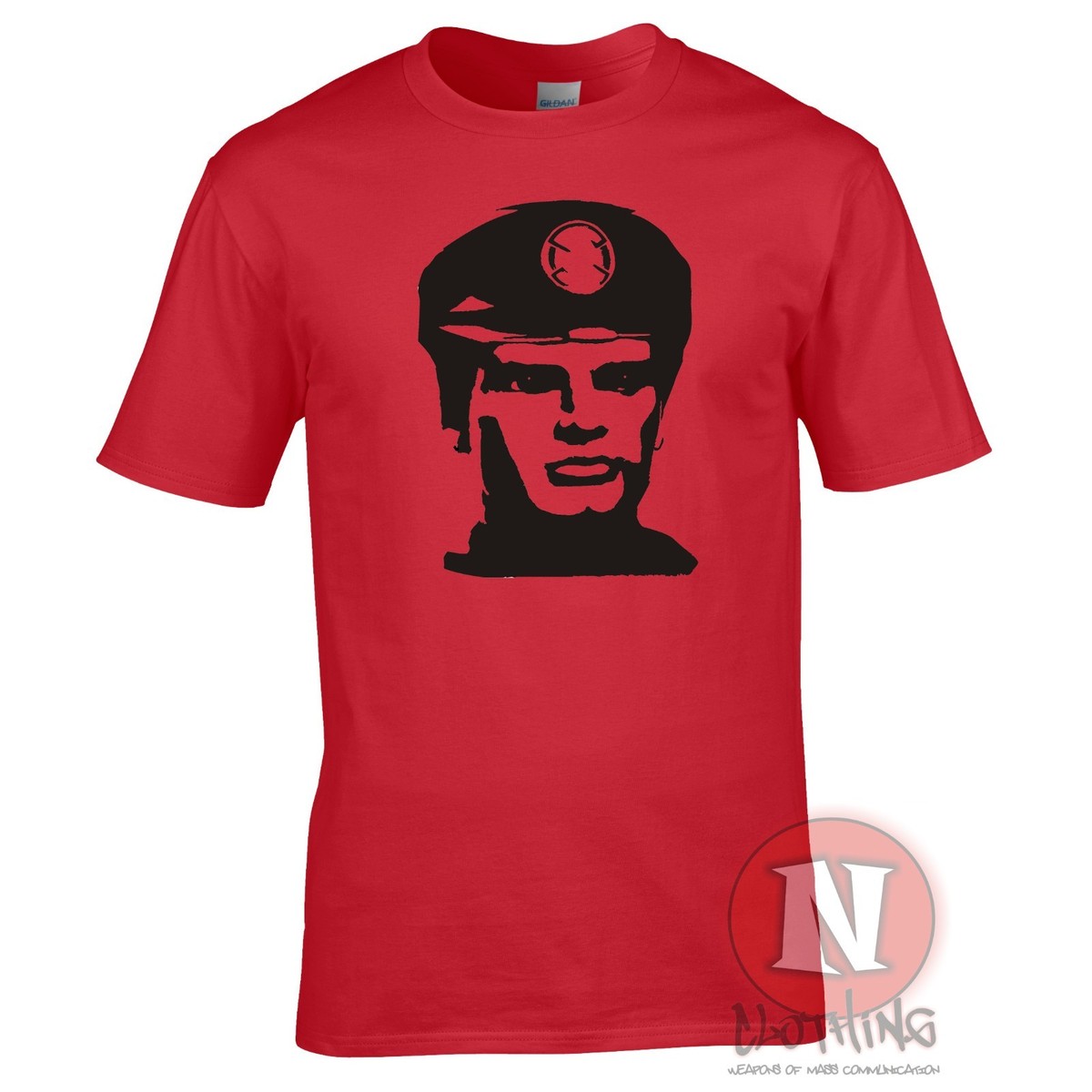 T-shirt Homme Urban Backwoods Captain Scarlet - Imprimé Couleur, 100% Coton - Taille XXL, Couleur Jaune