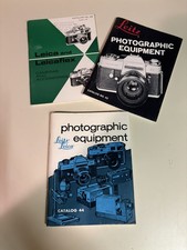 Vintage Leitz Leica Photographic Equipment Catalogs Lot Of 3
