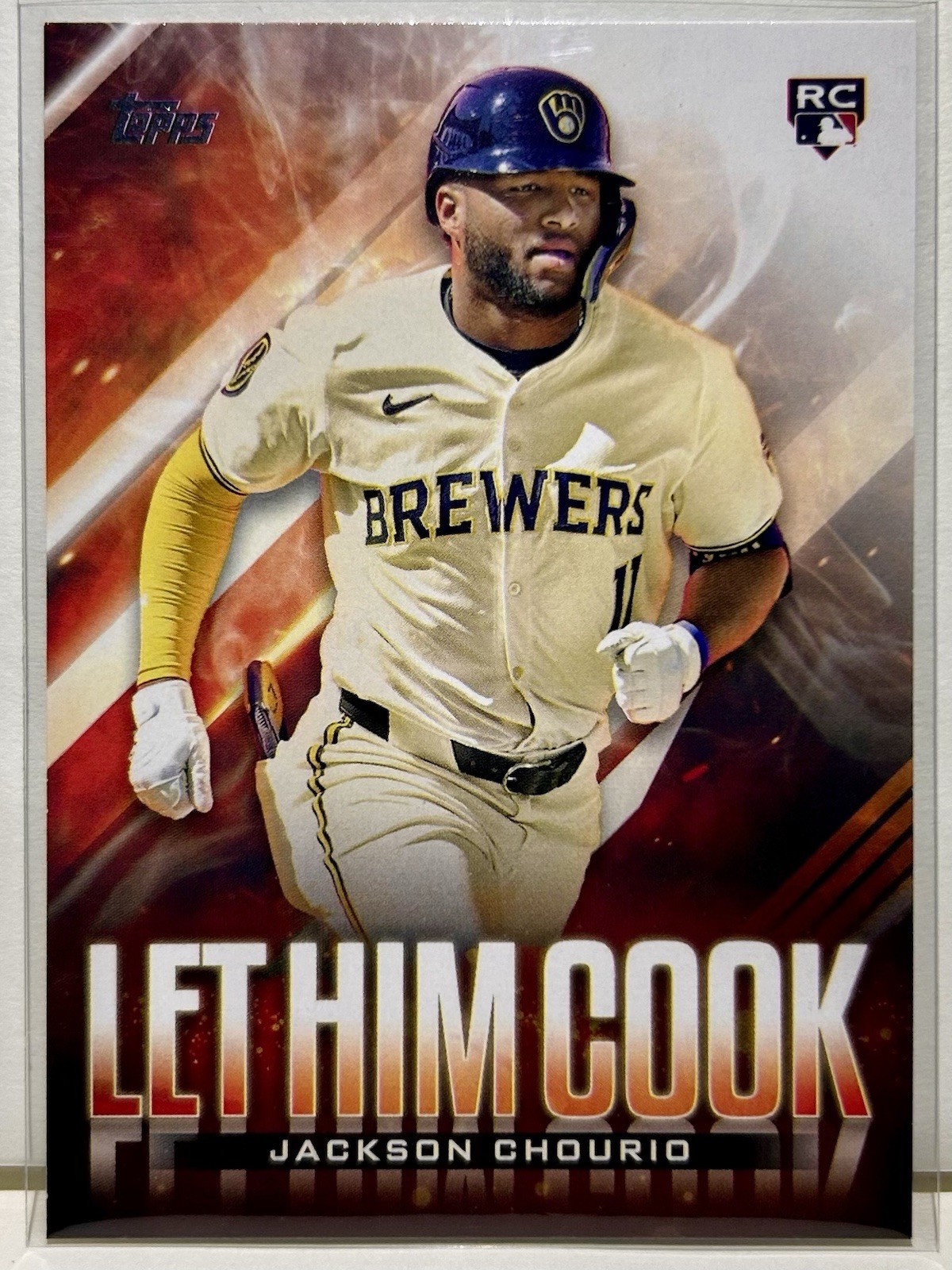 Jackson Chourio Rookie - 2024 Topps Update Let Him Cook #LHC-19 Brewers