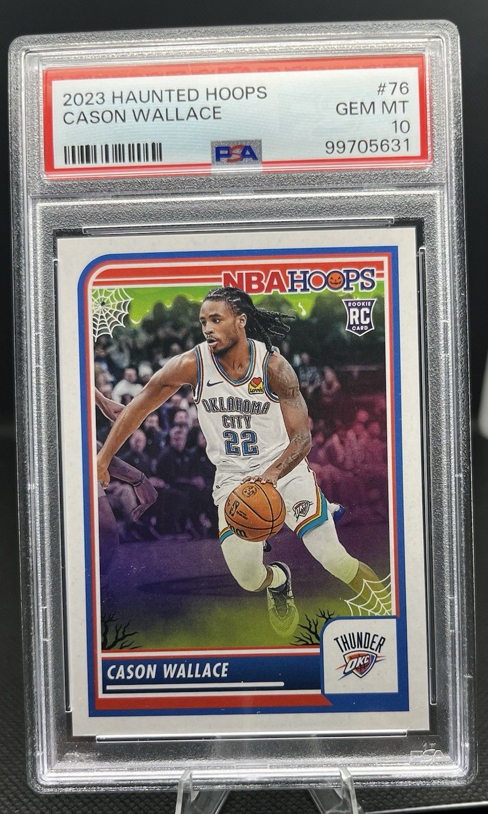 2023-24 Panini Haunted Hoops - Cason Wallace #76 (RC) PSA 10