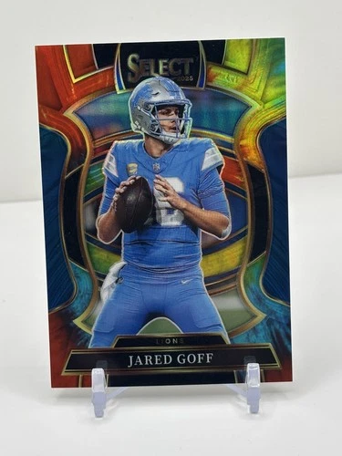 2025 Panini Select Jared Goff Tie Dye Prizm /25 Concourse Level SSP Lions