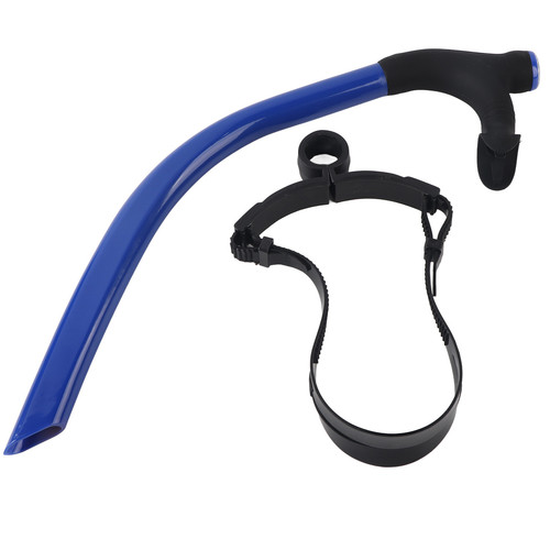 (Blau) Silikon Schwimmen Front Atemschlauch Training Erwachsene Schnorcheln Tauchen FA - Bild 1 von 14