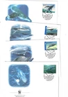 Australia 2006 WHALES  on WWF FDCs        (4 Covers)
