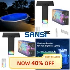 2-Pack Solar & USB Pool Lights Inground & Above Ground Pool 36-LEDs IP68 Remote