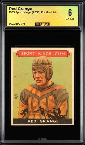 1933 R338 Sport Kings: # 4 Red Grange MBA 6 EX-MT