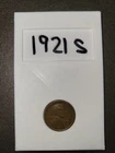 1921-S Lincoln Wheat Small Cent Penny Coin BN Circulated (San Francisco Mint)