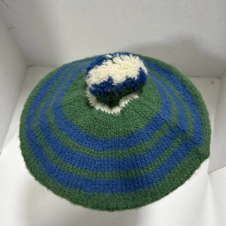 Auténtico Hamilton Tam verde antiguo de colección 100 % lana hecho en Escocia S/M Foto 2 de 4