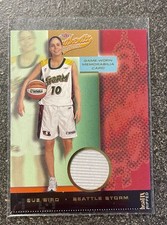 2002 Fleer Authentix Sue Bird Ripped Game Worn Memorabilia Seattle Storm WNBA