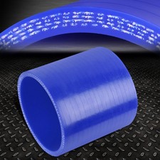 2.75 3-ply Straight Turbointake Piping Silicone Coupler Reducer Hosepipe Blue