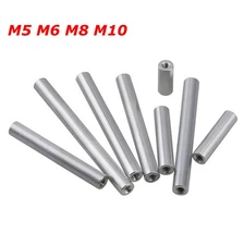 M5 M6 M8 M10 Aluminum Column Round Threaded Sleeve Stud Standoff Nut Connector