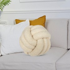 Knotenkissen, 21,8 cm, weiches Accessoire, handgewebt, rund, Foto-Requisiten,