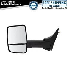 Tow Mirror Manual Textured Black Driver Left LH for GM Cutaway Van Box Truck