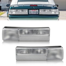 2pcs Clear Lens Rear Tail Lights Brake Signal Lamps For 1987-1993 Ford Mustang 2pcs Clear Lens Rear Tail Lights Brake Signal Lamps For 1987-1993 Ford Mustang