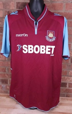 West Ham United 2010 2011 Football Soccer Jersey Shirt Macron Mens Size 2XL US