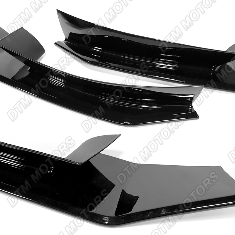 For 04-08 Mazda RX8 Painted Black MS-Style Front Bumper Lip Body