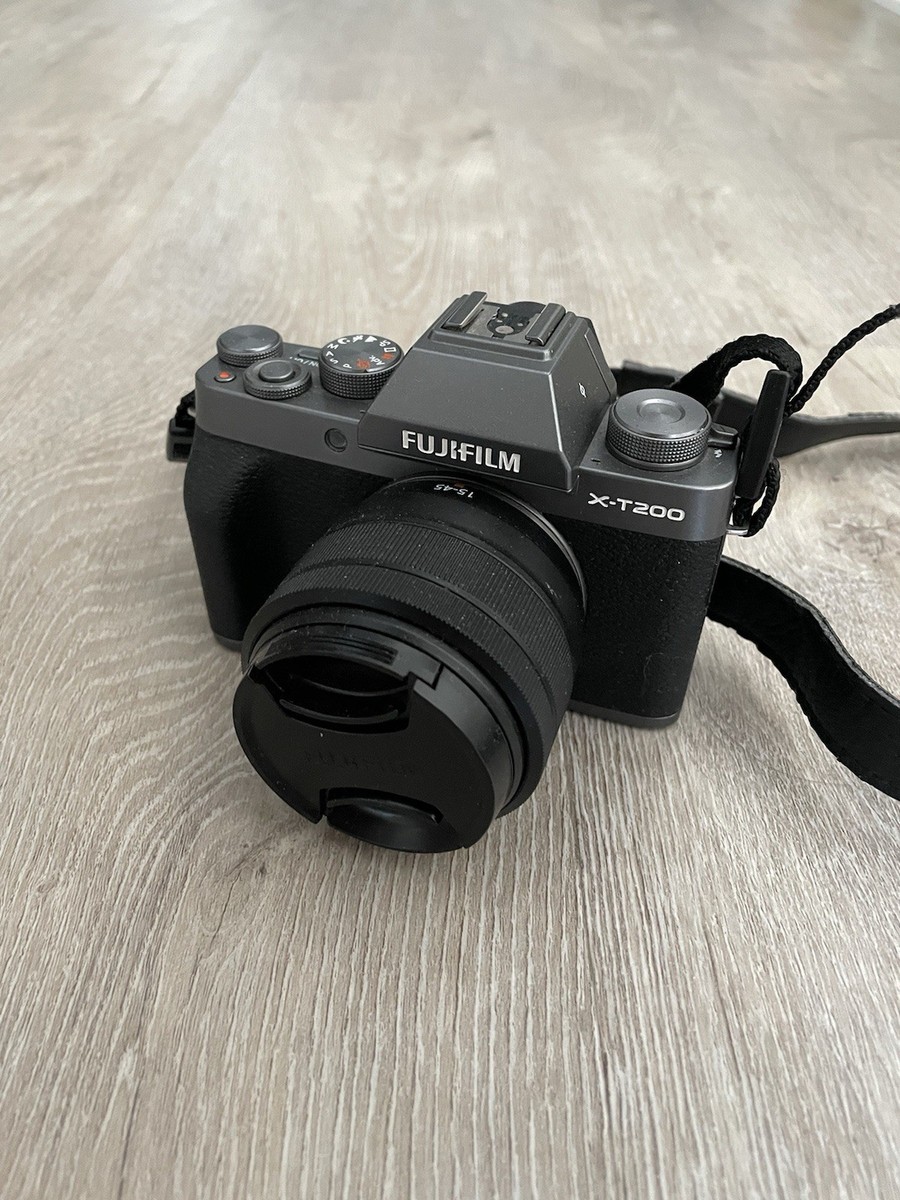 Fujifilm X-T200 Dark Grey/Black Camera + 15-45mm Lens Kit | eBay