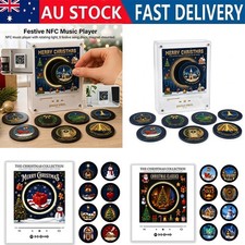 Christmas Vinyl Player Fridge Record NFC Magnetic Music Box Set Gift