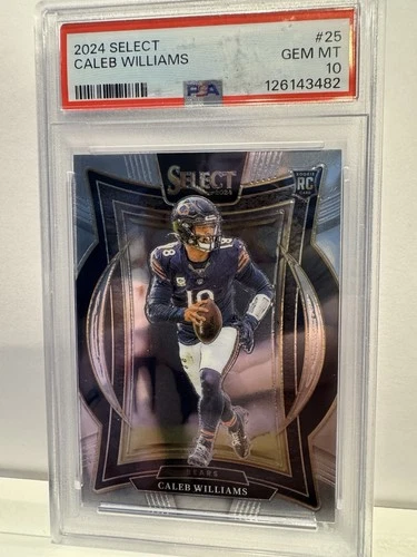 2024 Panini Select Concourse Rookie #25 Caleb Williams Chicago Bears PSA 10 NFL