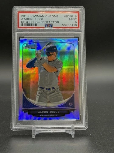 AARON JUDGE 2013 Bowman Chrome Draft REFRACTOR Yankees Rookie RC PSA 9 MINT