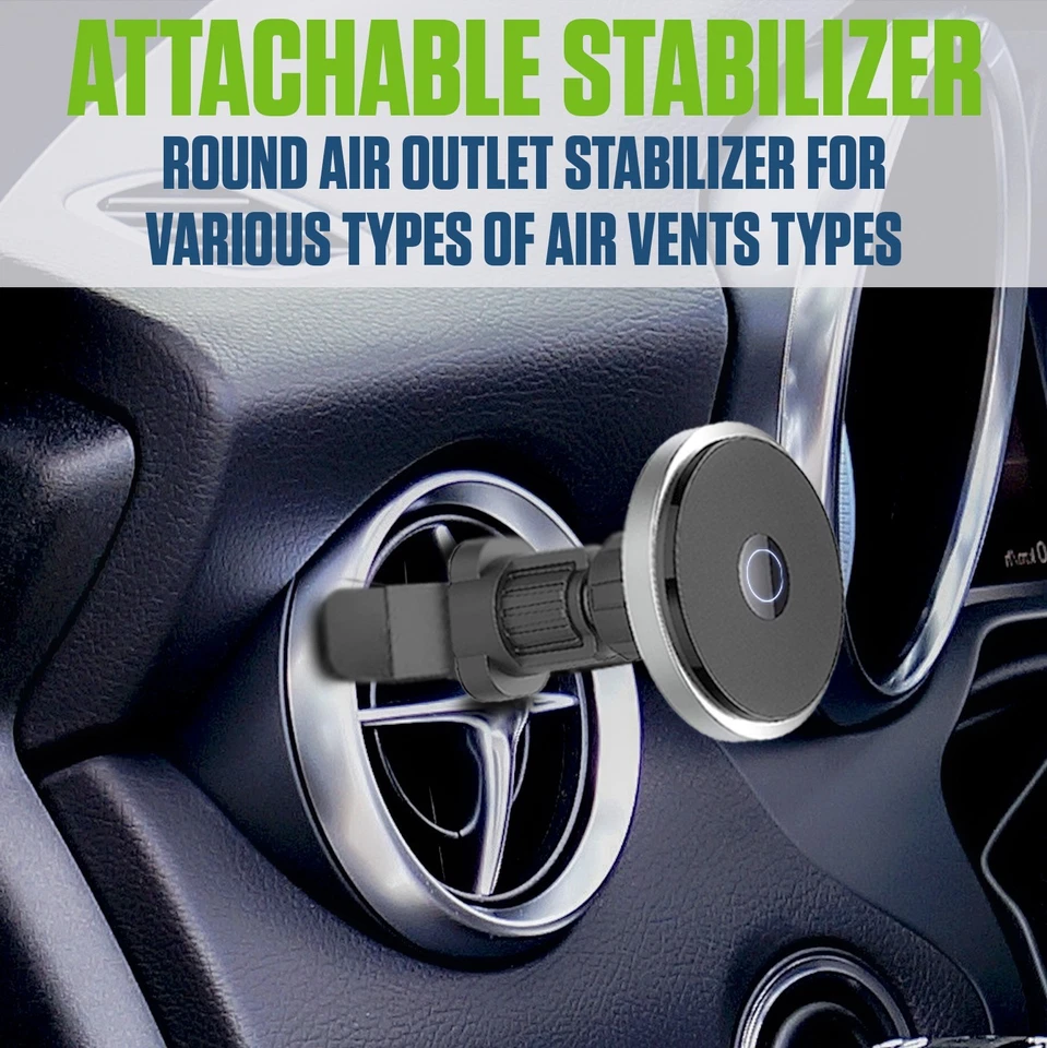 Magnetic Air Vent Cell Phone Holder & Charger Compatible with MagSafe Phones - Image 3 of 4