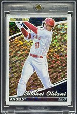 Shohei Ohtani RARE GOLD SHIMMER REFRACTOR INVESTMENT CARD DODGERS MVP MINT
