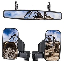 UTV Side Mirrors And UTV Center Mirror for 1.75" and 2" Roll Bar, Adjustable