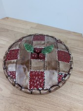 Vintage Cherry Pie Covered Baking Dish with L...