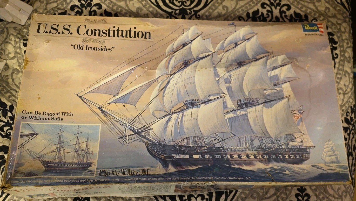 Vintage Revell U.s.s. Constitution  Model H398