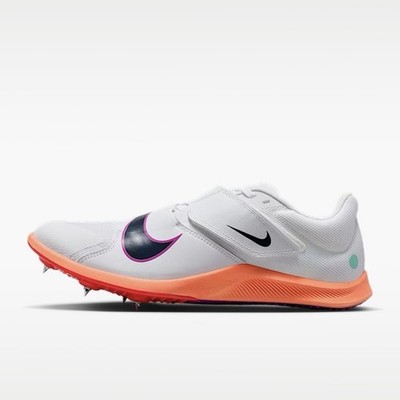 Nike Zoom Rival Jump Spikes White Bright Crimson DR2756-101 Mens 7.5 / Womens 9