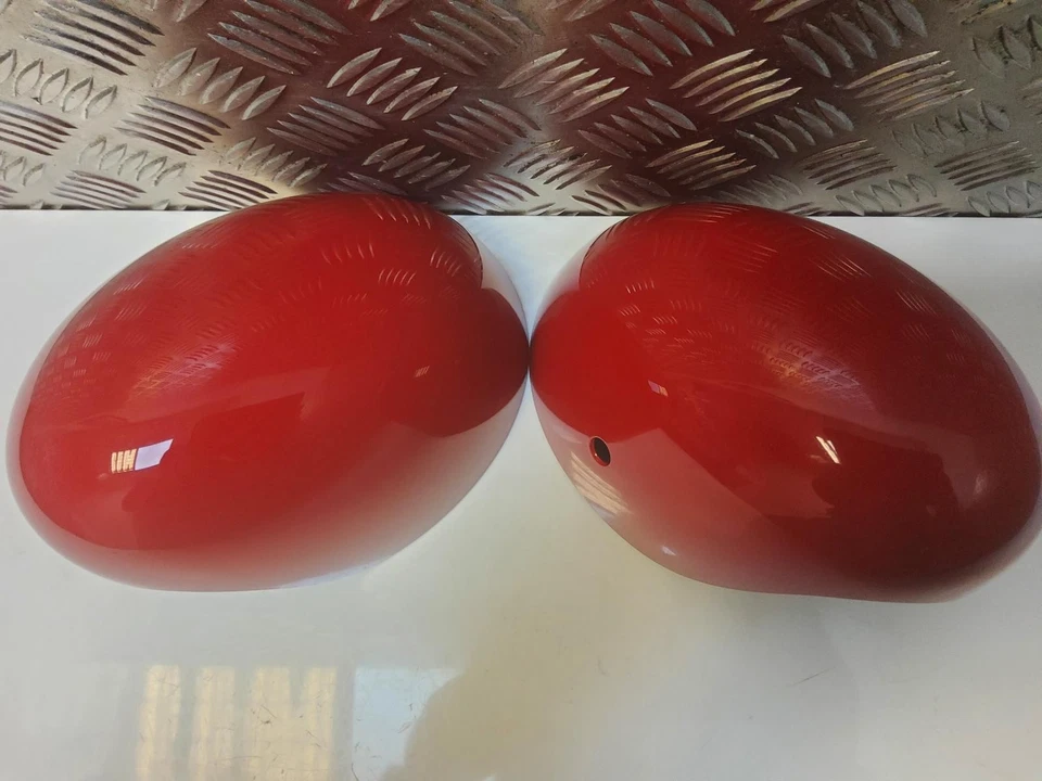 F55 F56 2017 Sinistro &amp; Destro Coppia Calotte Coprispecchietti Rosso Peperoncino 7430006 7366775 - Immagine 4 di 4