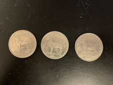 3 Irish �1 Coins One Pound Coins 2x1990 And 1x1998 Stag Coins