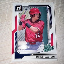 2026 Donruss Rated Prospects Steele Hall #150 Rookie Card. rookie card picture