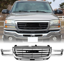 Fit For 2003-2006 Gmc Sierra 2500hd3500 2007 Classic Grille Chromematte Black Fit For 2003-2006 Gmc Sierra 2500hd3500 2007 Classic Grille Chromematte Black