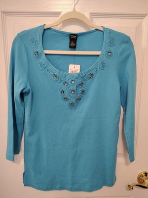 Rafaella Studio Top Size S NWT Air Blue