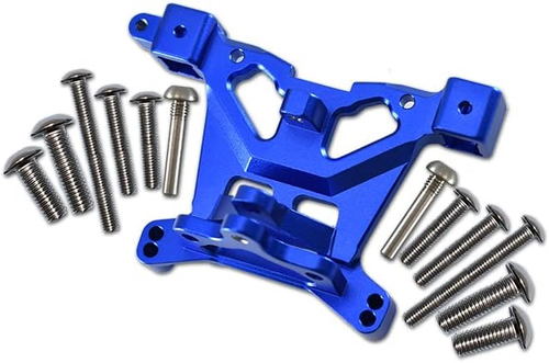 Kit Montante Posteriore In Alluminio GPM Per Traxxas E-Revo 2.0 VXL – 1 Pezzo, Argento, Ricambio 8614
