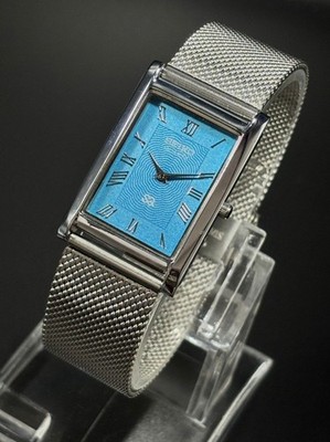 Rare Vintage Seiko Slim Tank Quartz Men's Wrist Watch With Free DDP Shipping