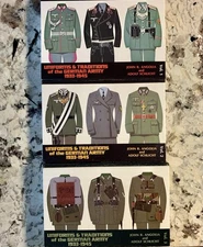 Uniforms & Traditions of the German Army 1933-45, Set of Three, First Is Signed