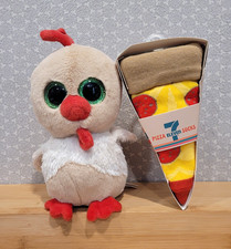Juego de calcetines de felpa y pizza 7-Eleven Ty Beanie Boo Early Bird Gallo pollo