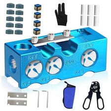 11-in-1 Pool Cue Tip Shaper Aluminum Alloy, Pool Cue Tips Replacement kit,