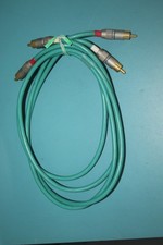 3' STEREO PAIR STRAIGHT WIRE LASER LINK 1M RCA INTERCONNECT CABLE AUDIO