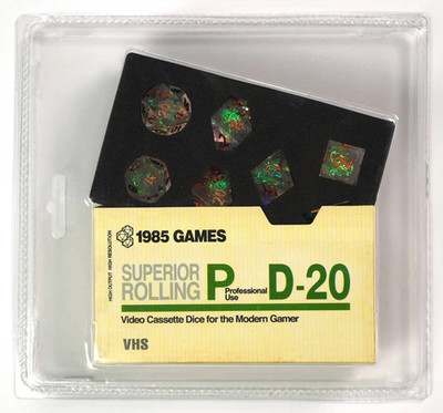 VHS Video Cassete Dice Superior Rolling Professional Use D-20 1985 Games Rainbow