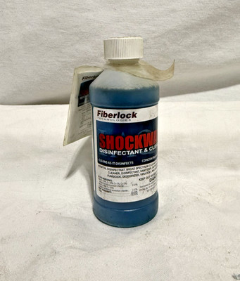 Fiberlock ShockWave Disinfectant Cleaner Concentrate, 10 oz., Makes 5 Gallons