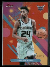 2025-26 Finest #48 Brandon Miller Orange Refractor #/25